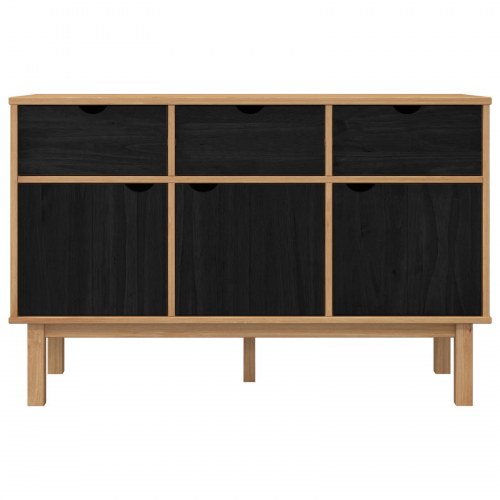 Sidebord OTTA Brun og sort 114 x 43 x 73,5 cm
