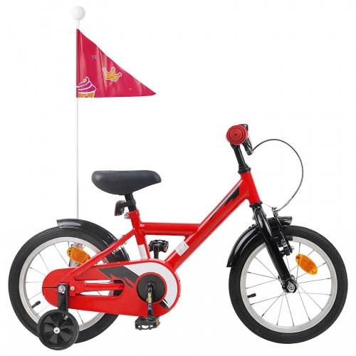 Børnecykel 12 tommer til 2-4 år gamle Rød