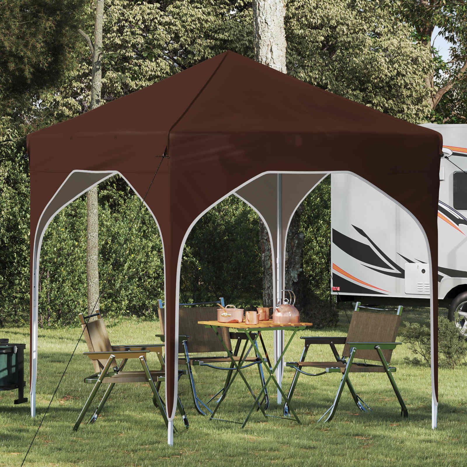 Pop-up Festtelt 194 x 194 x 245 cm Brun