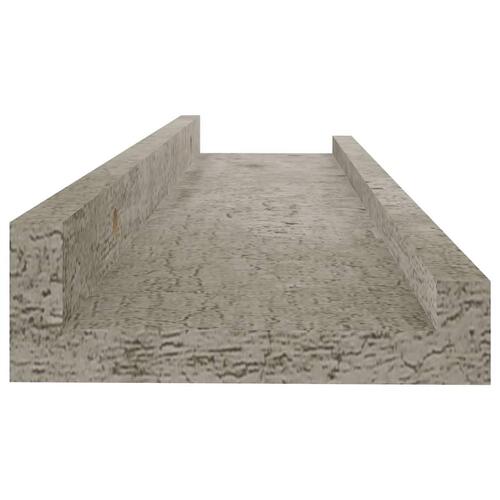 Væghylder 2 stk. 40x9x3 cm betongrå