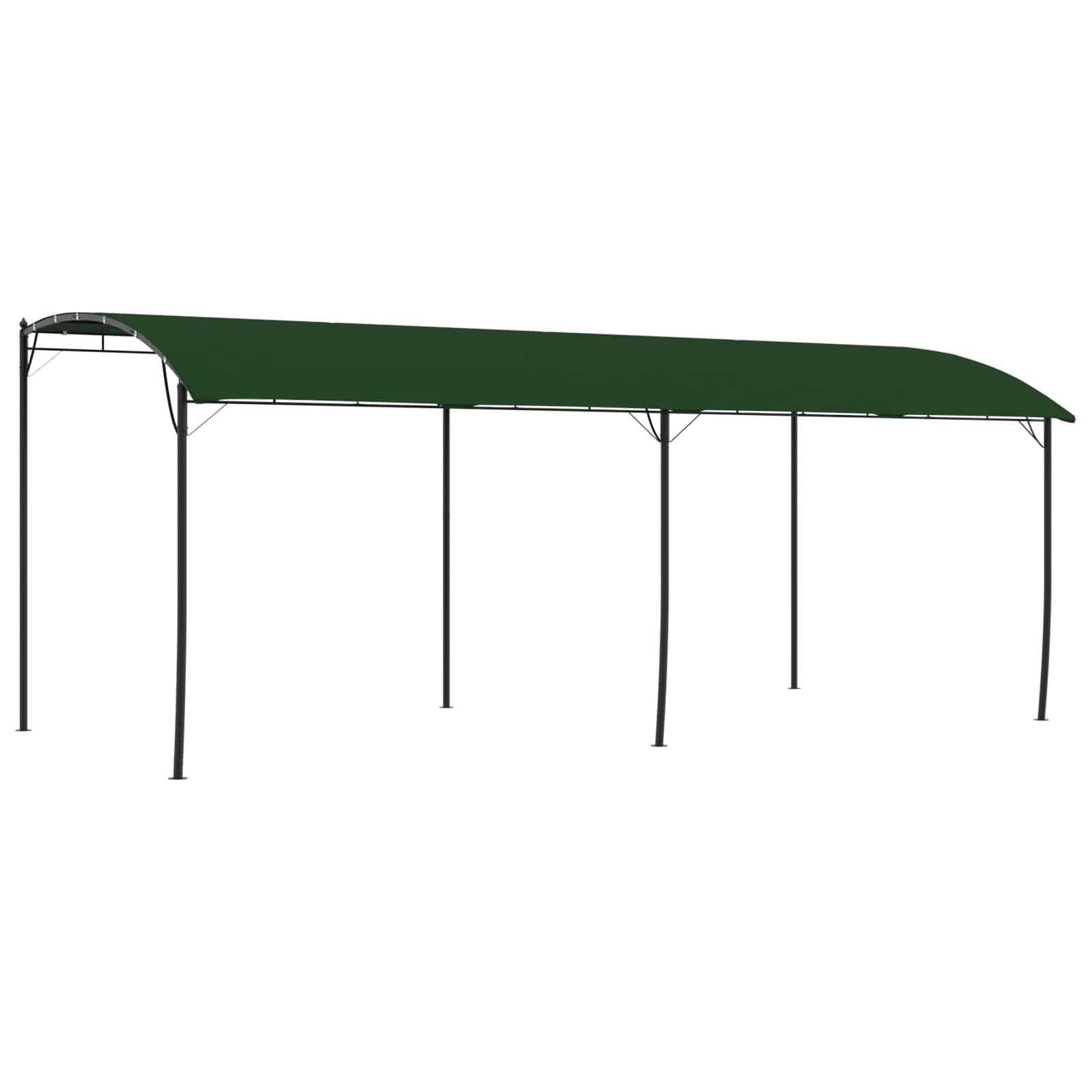 Pavillon 6 x 3 x 2,55 m GrÃ¸n Stof og aluminium 180