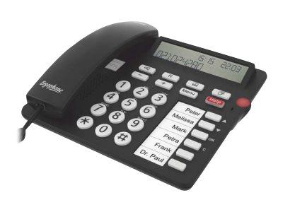 Tiptel Ergophone 1300 fastnettelefon med ledning og LCD-skærm billede