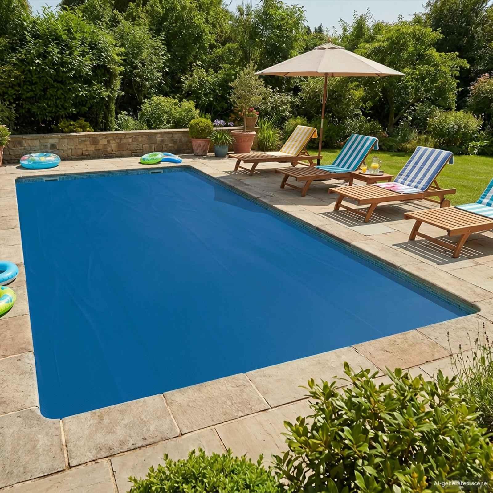 Pool Cover Heavy Quality Blå 500 × 300 cm PE
