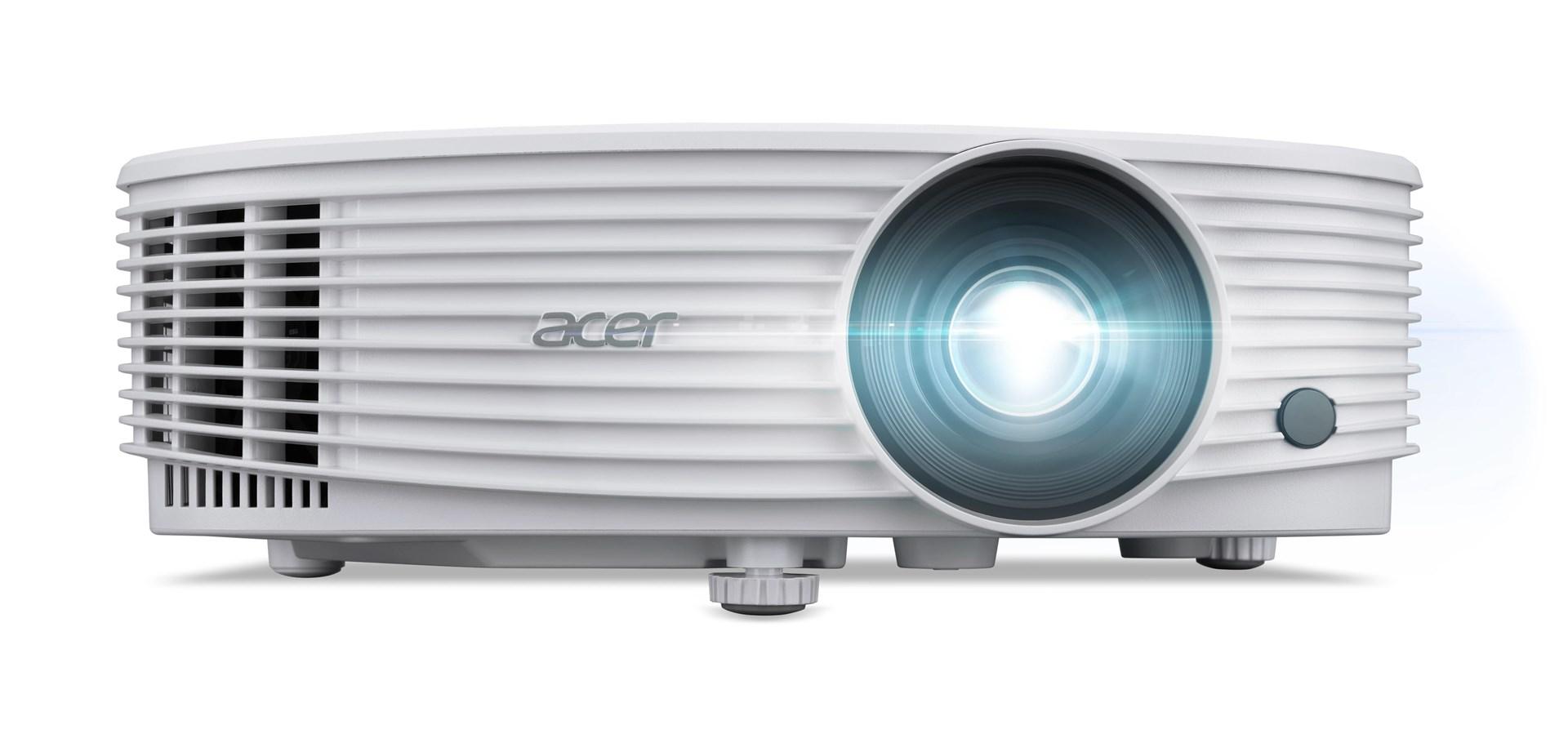 Acer P1557 projektor - 4800 ANSI lumen, DLP, 1080p, 3D - Hvid