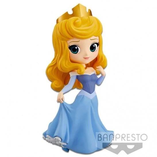 Bandai Q Posket - Disney Prinsesse Aurora figur - Blå kjole
