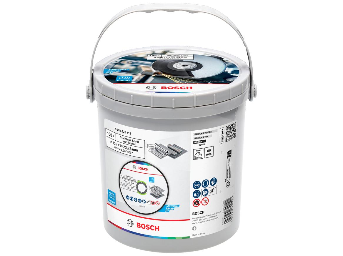 Bosch Expert slibeskiver til vinkelsliber 125 × 1 × 22,23 mm – 100 stk.