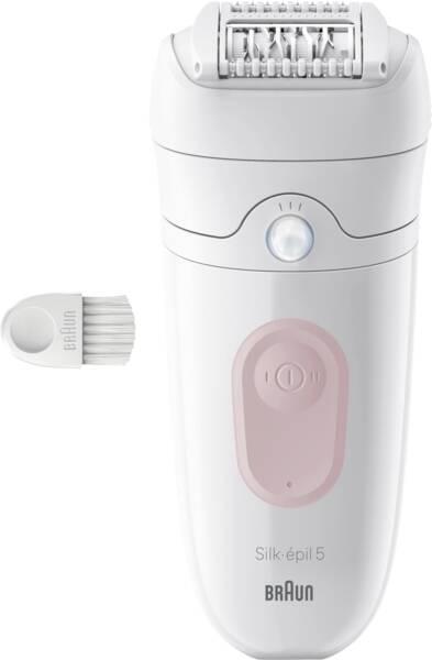 Braun Silk-epil 5-000, Pink, 28 pincetter, MicroGrip, 0,5 mm, Batteri, 40 min.