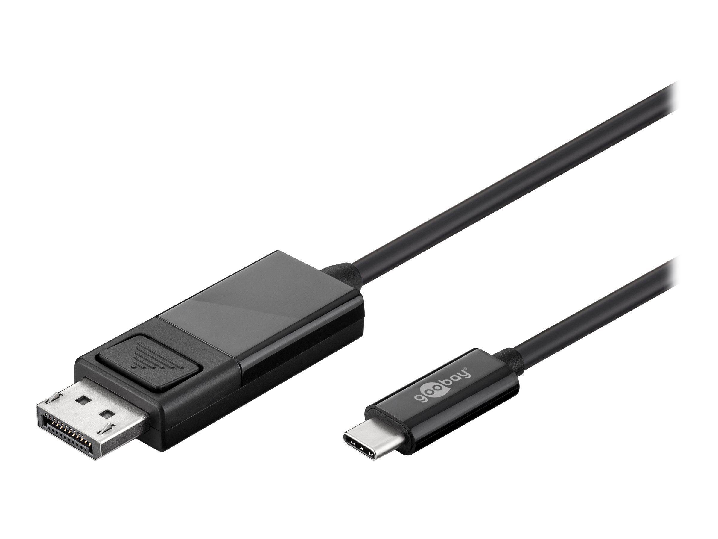 Goobay ekstern videoadapter USB-C til DisplayPort - sort billede