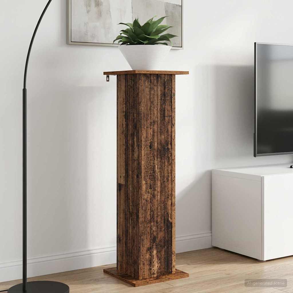 Planteholder sæt af 2 - gammelt træ, 30,5 × 30 × 100,5 cm