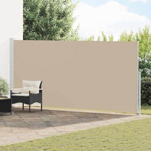 Udtrækkelig sidemarkise - beige 300 × 180 cm i polyester