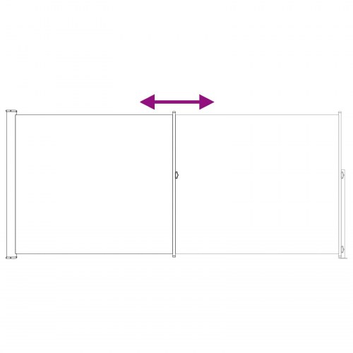 Udtrækkelig sidemarkise - beige 300 × 180 cm i polyester
