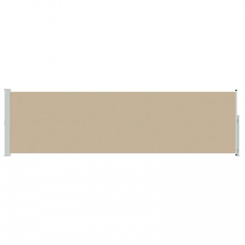 Udtrækkelig sidemarkise 300 x 160 cm i beige med stålramme