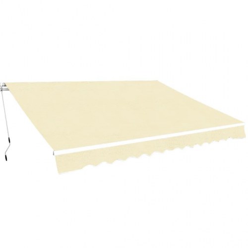 Manuel markise 4 x 3 m - cremefarvet