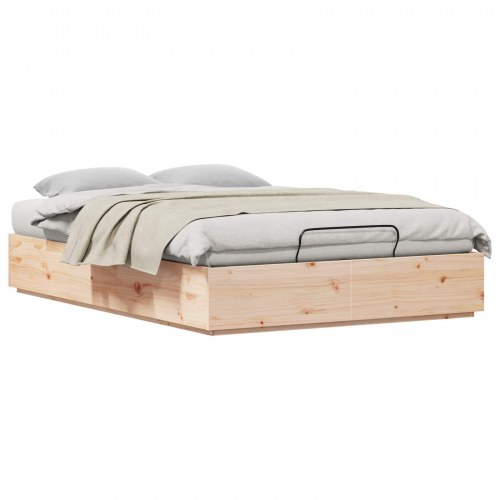 Ottoman Sengestel Naturfarvet 120 x 190 cm Massivt fyrretræ