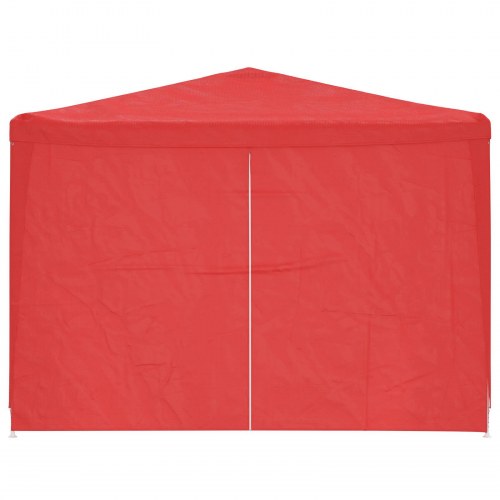 Festtelt 1200 × 300 × 255 cm - rød PE med stålramme, foldbart