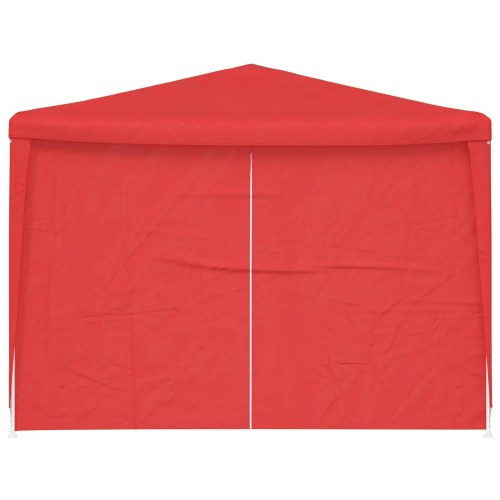Festtelt 900 × 300 × 255 cm - rød PE med stålramme, foldbart