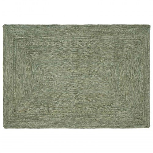 Områdetæppe i jute - rektangulært 120 × 170 cm, olivengrøn