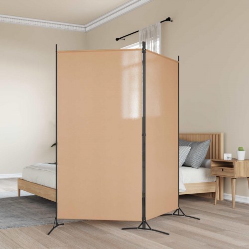 2-panels rumdeler i stof - beige, 175 × 180 cm