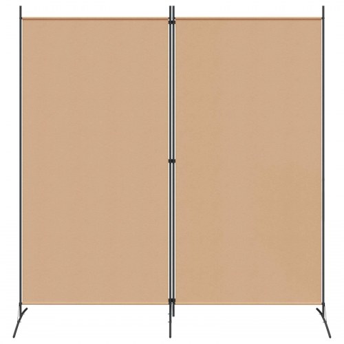 2-panels rumdeler i stof - beige, 175 × 180 cm