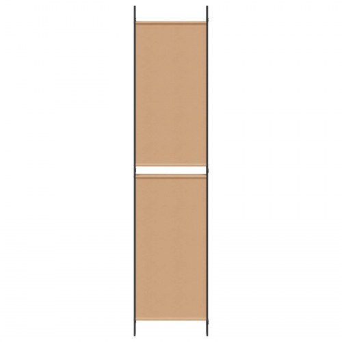 4-panelet rumdeler i stof - beige, 200 × 220 cm, foldbar
