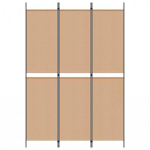 3-panel rumdeler i stof - beige, 150 × 220 cm