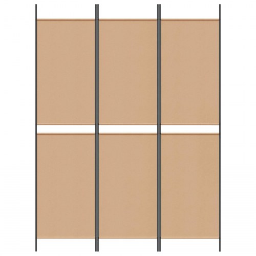 3-panel rumdeler i stof - beige, 150 × 200 cm, foldbar