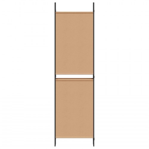 Rumdeler med 6 paneler - beige stof, 300 × 180 cm, foldbar