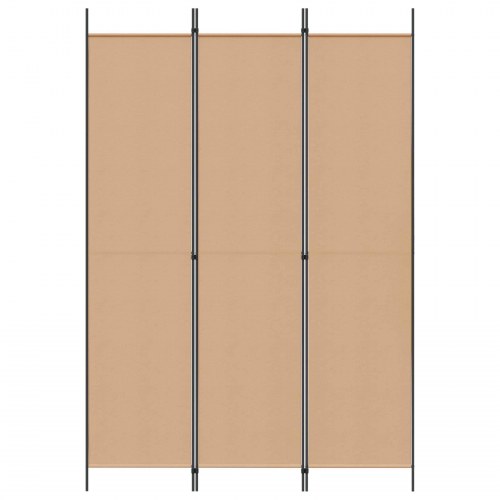 3-panel rumdeler i stof - beige 150 x 220 cm
