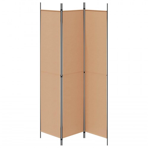 3-panel rumdeler i stof - beige 150 x 220 cm