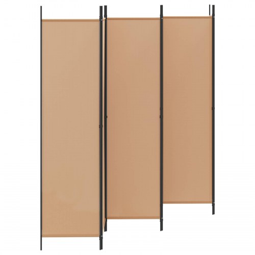 6-panel rumdeler i stof - beige, 300 × 200 cm, sammenklappelig