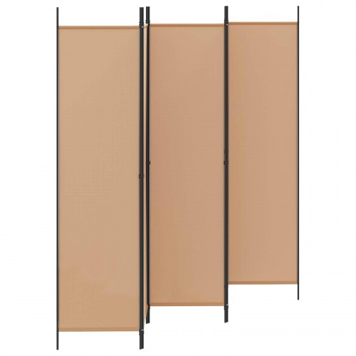 5-panel rumdeler i stof - beige, 250 × 200 cm