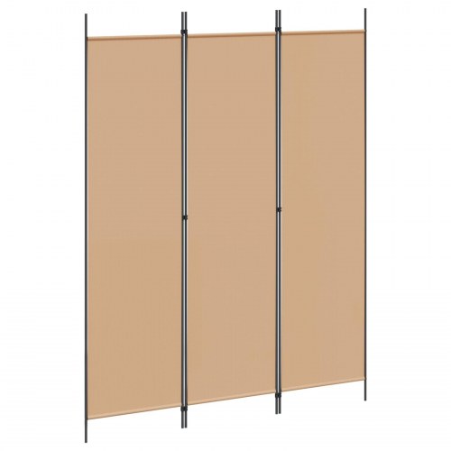 3-panel rumdeler i stof - beige, 150 × 200 cm, sammenklappelig