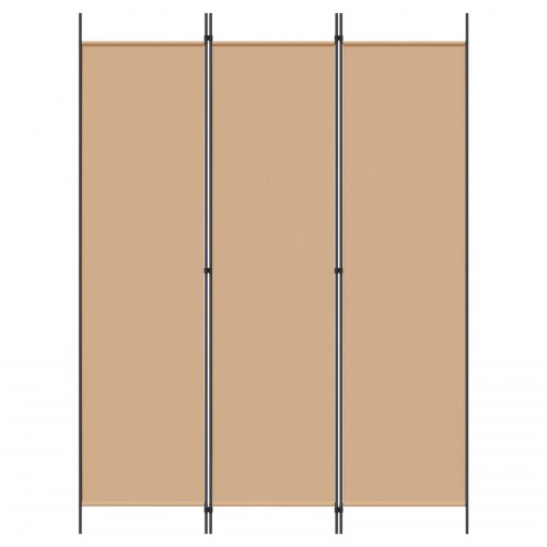3-panel rumdeler i stof - beige, 150 × 200 cm, sammenklappelig