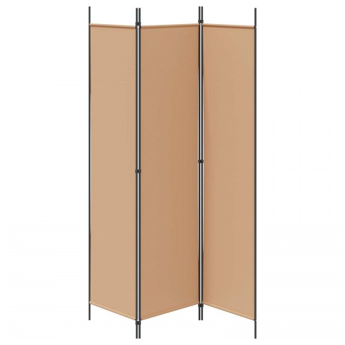 3-panel rumdeler i stof - beige, 150 × 200 cm, sammenklappelig