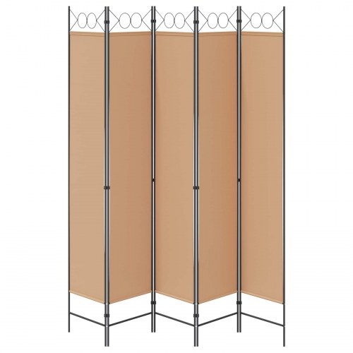 5-panels rumdeler - beige 200 x 220 cm