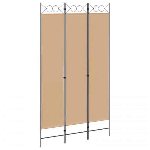 Rumdeler med 3 paneler - beige 120 x 220 cm