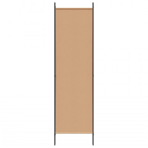 4-panel rumdeler i stof - beige, 200 × 180 cm, sammenklappelig