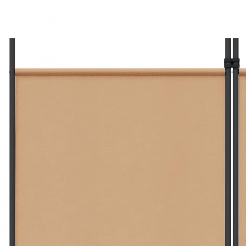 4-panel rumdeler i stof - beige, 200 × 180 cm, sammenklappelig