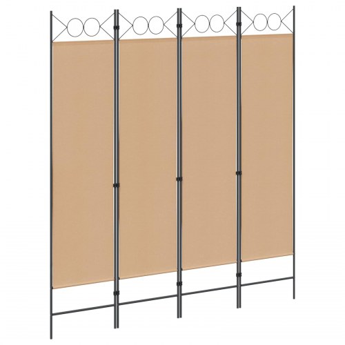 4-panels rumdeler beige 160 x 180 cm