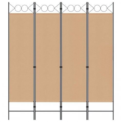 4-panels rumdeler beige 160 x 180 cm