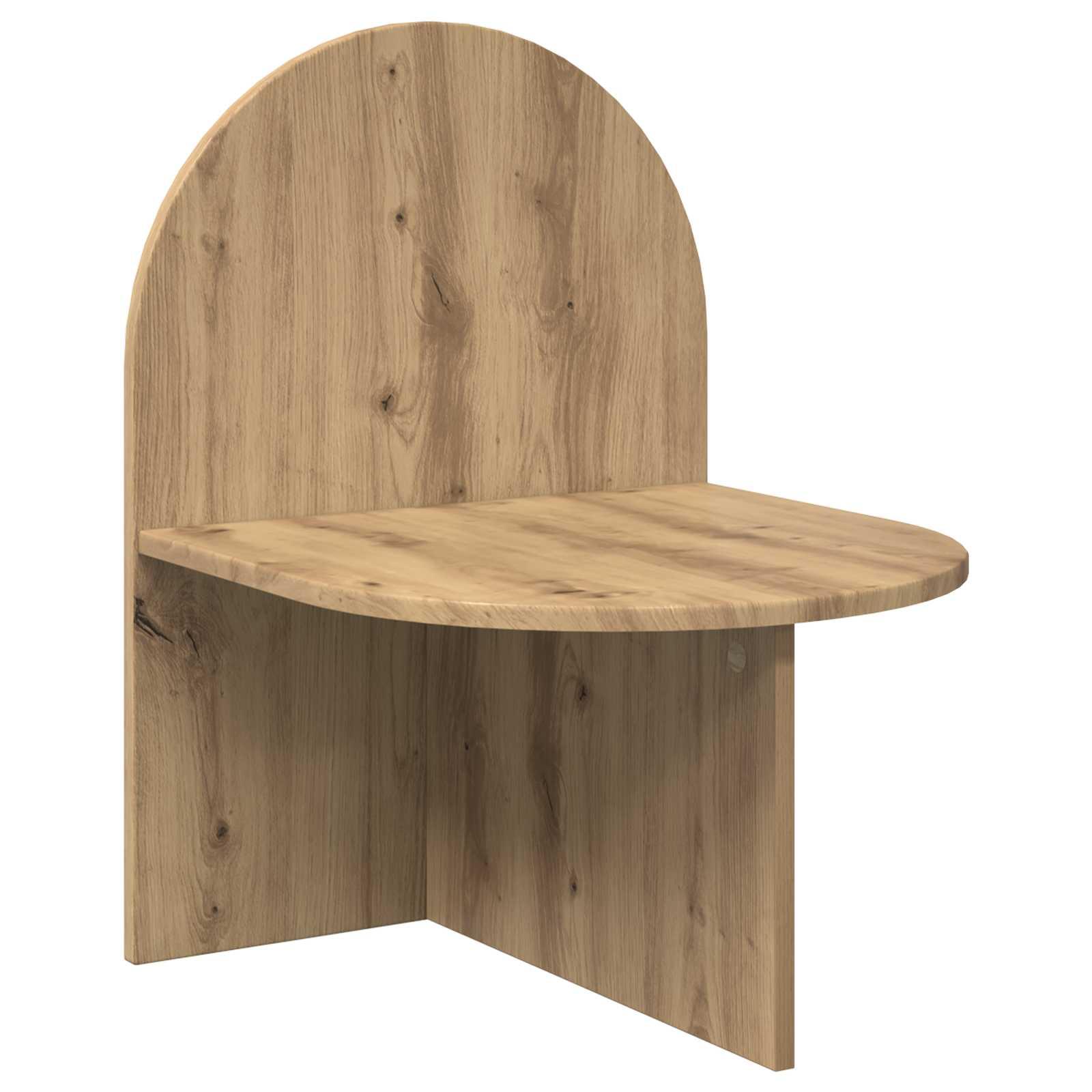Sengebord i artisan-eg 48 × 49 × 65 cm - konstrueret træ