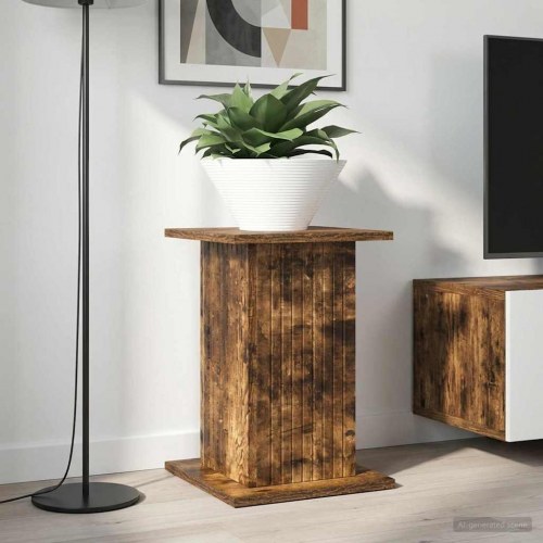Planteholder 2 stk Røget eg 30,5 x 30 x 43 cm Konstrueret træ