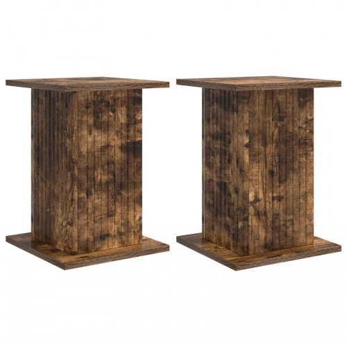 Planteholder 2 stk Røget eg 30,5 x 30 x 43 cm Konstrueret træ