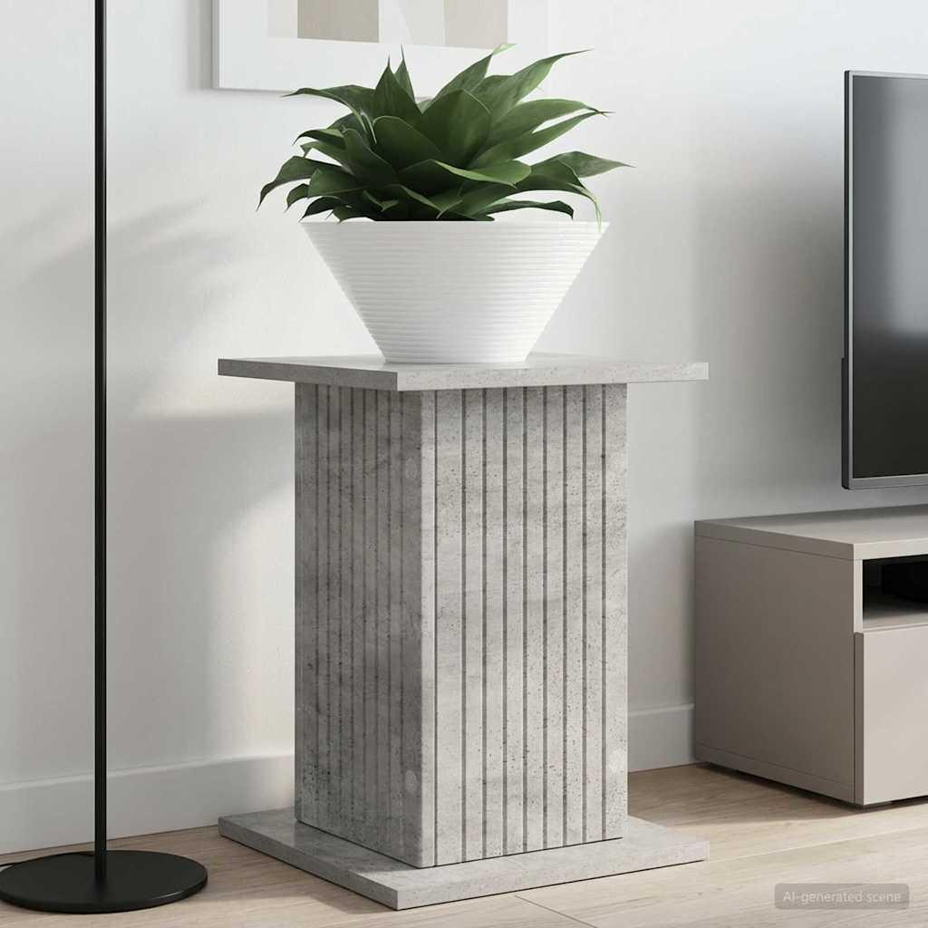 Planteholder sæt - 2 stk i betongrå, konstrueret træ 30,5 × 30 × 43 cm