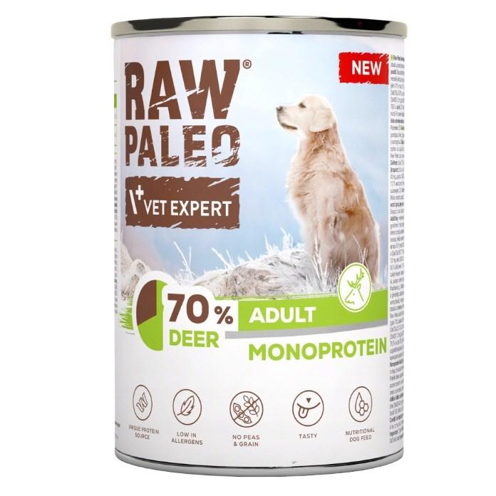 VetExpert Raw Paleo Hjort – vådfoder til hund, 400 g