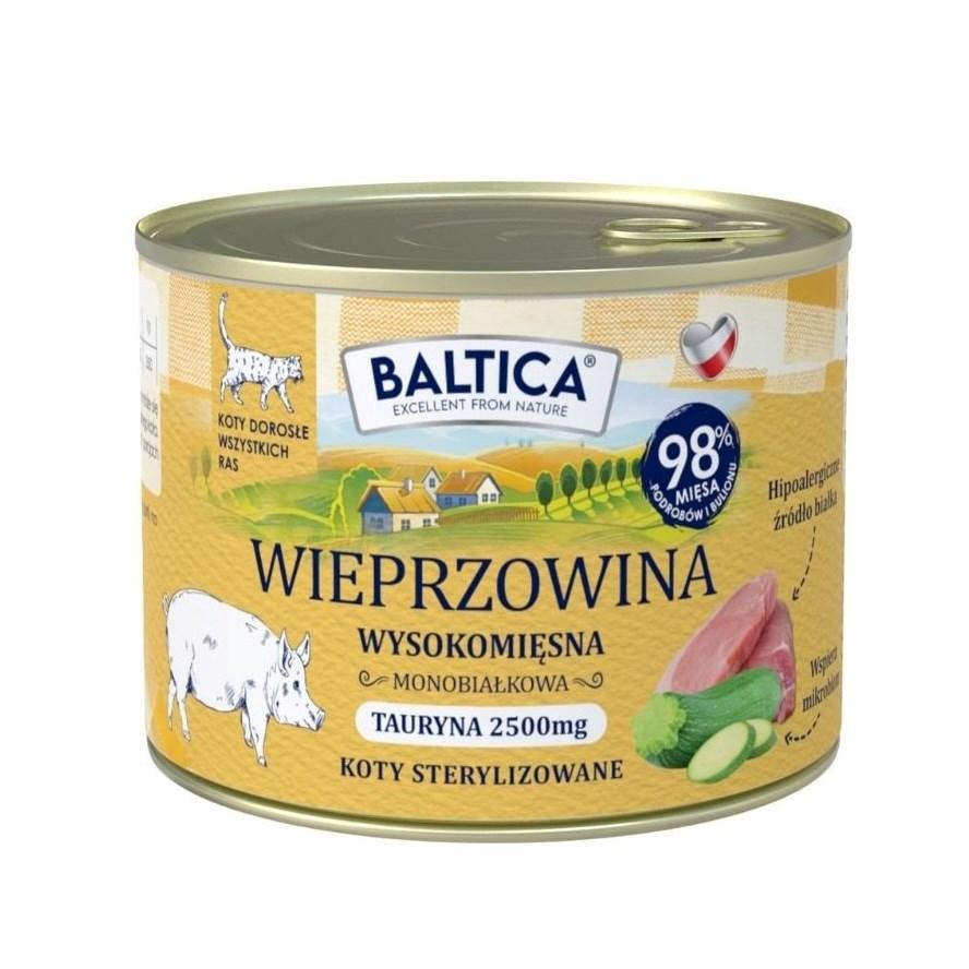 BALTICA Smaki regionów Svinekød – vådfoder til kat, 185 g