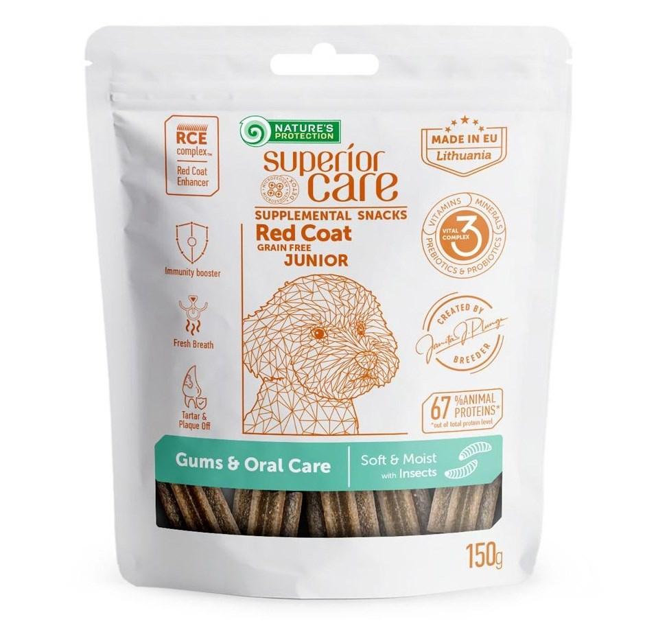 Nature’s Protection Junior Gums & Oral Care med insekter – hundegodbid, 150 g