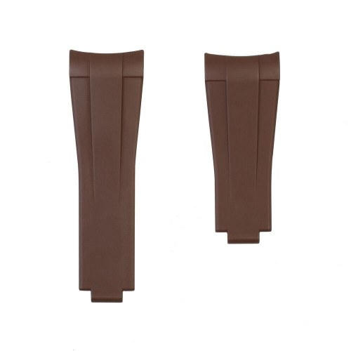Bobroff urrem BFS020 - brun naturgummi, 20 mm