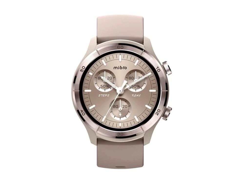 Mibro A3 - Smart ur med rem - gummi - håndledsstørrelse: op til 265 mm - display 1.39 - 128 MB - Bluetooth - 45.4 g - mokka