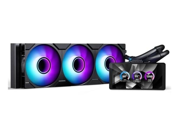 Phanteks Glacier One 360M25 LCD – 360 mm AIO-vandkøler, sort billede